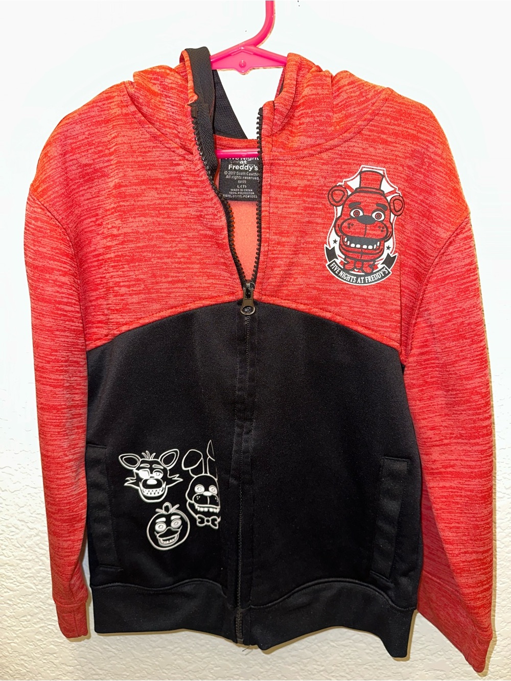 Five Nights at Freddy’s Boys L 7 Game Over Zip Hoodie